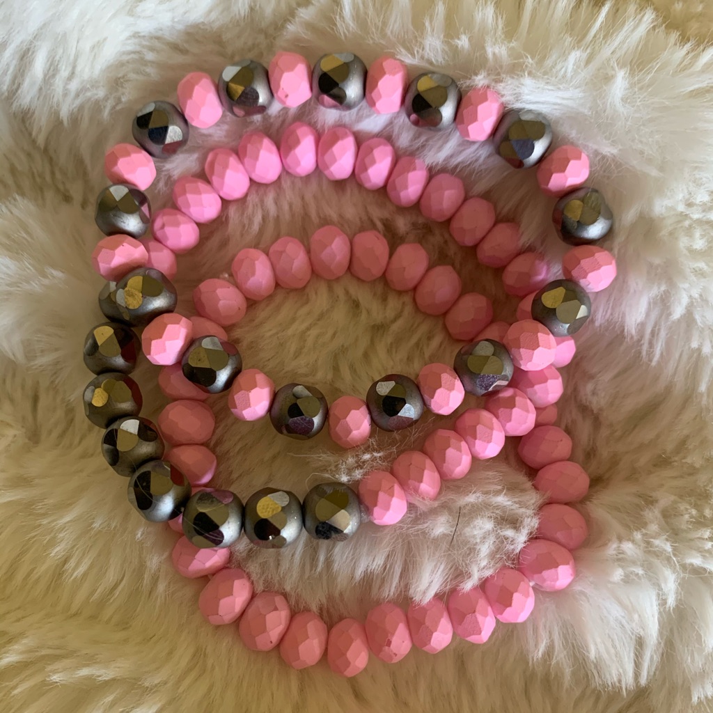 Pink Bracelet Stacks